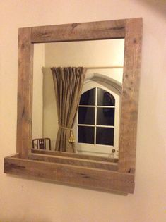 Bathroom Mirror Rustic espejo de baño rústicos de madera reciclada de por palletgenesis Bathroom Mirror Rustic espejo de baño rústicos de madera reciclada de por palletgenesis