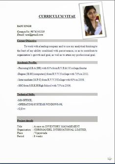 format resume sample