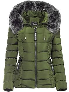 BOL Damen Winterjacke Parka Winter Jacke innen Teddyfell BOL Damen Winterjacke Parka Winter Jacke innen Teddyfell