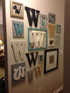 Initial Monogram Wall Decor Painted Wooden By Alphabeticals Initial Wall Plaques Monogram Decor Diy Home Accessories