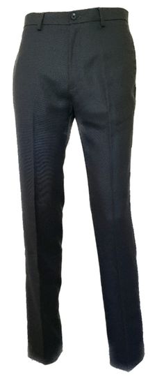 Sean John Classic Fit Brown Donegal Tweed Flat Front Pre-Hemmed Dress Pants