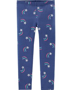 NWT OshKosh Girls Leggings Neon Flower kid and toddler sizes