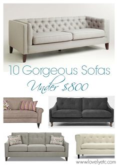 Need A Living Room Makeover Furniture Pinterest Family 10 Gorgeous Inexpensive Sofas