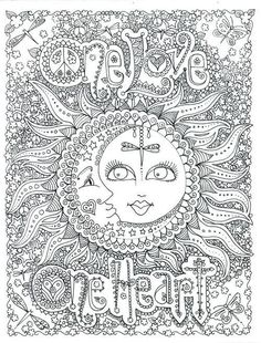 One Love Coloring Pages Poster By Chubby Mermaid