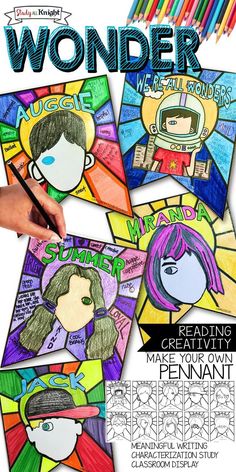 Wonder by RJ Palacio Character Maps - Auggie, Jack Will, Summer and ... Wonder Rj Palacio Characters