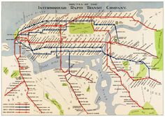 new york map manhattan subway map vintage