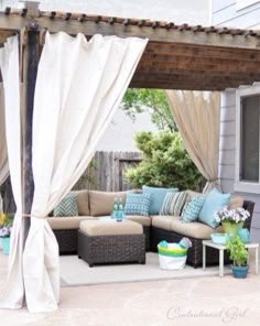 34 Ideas De Cortinas Para Pergolas En 2021 Cortinas De Patio Cortinas Al Aire Libre Sala De Exterior