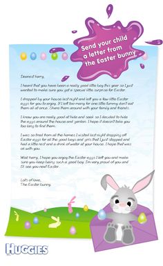 244 best easter bunny letters images on pinterest in 2018 easter