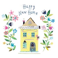 Illustrators, New Home Greetings, Greeting Cards, New Home Cards, Greetings, E Greeting Cards, Happy New Home, Housewarming Greetings, Congratulations Card