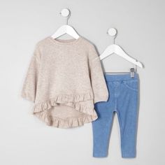 Ex-Boutique bébé fille robe et à manches courtes Gilet Set à rayures rose Set 1 m à 9-12 m