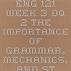 eng 121 week three journal