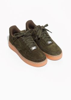 Nike Air Force 1's | Suede sneakers, Nike air force and Nike shoe Tendance Chausseurs Femme 2017 & Other Stories | Nike Air Force 1 07 Suede | Green