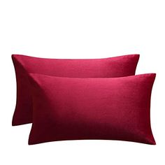 Set of 2, Artcest Cozy Solid Velvet Throw Pillow Case Dec... https