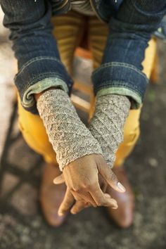 @BRIT knitted wrist warmers