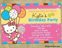 hello kitty birthday invitations printable free invitation hello kitty birthday invitation