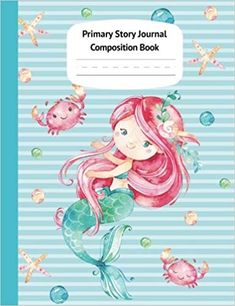 Primary Story Journal Composition Book Early Childhood to Kindergarten Cartoon Dinosaurs Notebook Grade Level K-2 Draw and Write