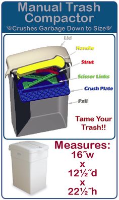 What Does A Trash Compactor Do trash krusher - trash can with built-in manual trash compactor What Does A Trash Compactor Do trash krusher - trash can with built-in manual trash compactor