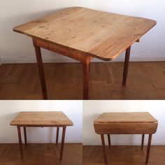 Eik spisebord med to plater 33x88cm som kan plasseres i bordet mår ... Spisebord 80 cm bred
