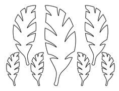 templates for jungle leaves use this leaf template to cut out the