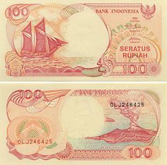INDONESIA 500 RUPIAH 1988 P 123 UNC WITH YELLOW TONE