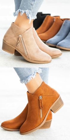 Kaptene Regina-01 Womens Chunky Heel Stiletto Mid Calf Sueded Boots