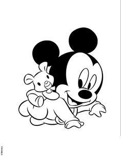 Cartoon Disney Mickey Mouse Coloring Pages Printable Free For