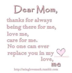 image result for thank you mom quotes from daughter mother pinterest