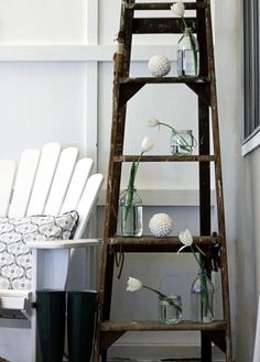 80 Best Diy Things To Make From Old Ladders Images Casas Musings Decorative Ladders Old Ladder Decor Wood Rustic Love Your