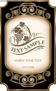wine bottle label template