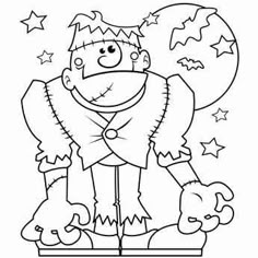 Halloween Monster Coloring Pages Printable And Book To Print For Free Find More Online Kids Adults Of