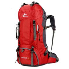 Multifonctionnel Sac De Rangement Pliable Sac /À Bagages Imperm/éable Grande Capacit/é Paquet De Voyage Sac de Shopping Hommes Femmes Rouge