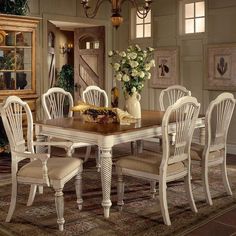 69 Best Home Kitchen Dining Room Furniture Images In 2017 Hilale Wilshire 7 Piece Rectangular Dining Table Set In White