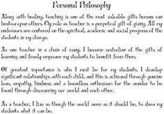 elementary teaching philosophy examples work flow pinte