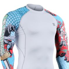 FIXGEAR C2L-B1 Compression Base Layer Shirt for Workout Gym MMA Sportswaer