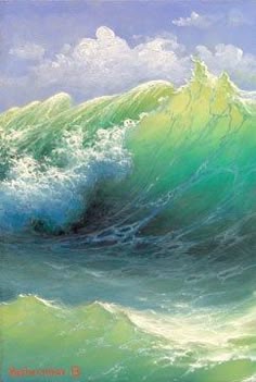 116 best wave paintings