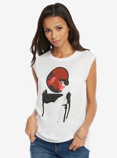 Red and Black STRIPED TANK TOP Freddie Kruger Top Womens Halloween Tank top Witch Tank Top Workout Tank Top Striped Tank Top for Women