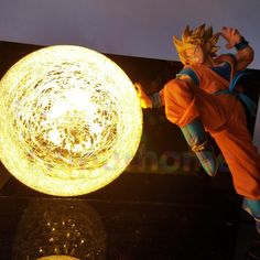 Rare Dragon Ball Z Vegeta Fight Sence LED Light Table Lamp Boy Birthday Gift Toy