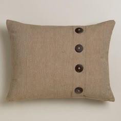 Our Exclusive Natural Ribbed Lumbar Pillow With Buttons Is An Easy Way To Change The Look Of Any Room Affordably Our Exclusive Natural Ribbed Lumbar Pillow With Buttons Is An Easy Way To Change The Look Of Any Room Affordably