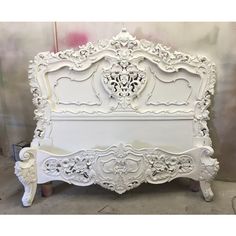 Bed Frame French Provincial Rococo Country Mid Century Shabby Queen Bed French Provincial Rococo Mahogany Gothic Country Mid 1 999