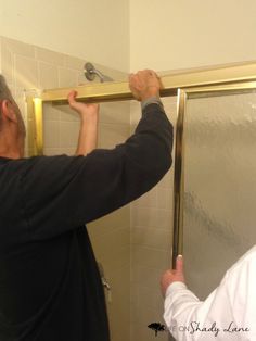 Remove Sliding Shower Doors Via Life On Shady Lane Remove Sliding Shower Doors Via Life On Shady Lane