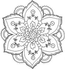 Simple Mandala Flower Coloring Pages Free Online Printable Sheets For Kids Get The Latest Images