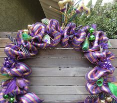 Mardi Gras Garland Mardi Gras Table Decor Mardi Gras Mantel Garland Jester Hat Garland Fat Tuesday Swag Purple Gold Mardi Gras Centerpiece
