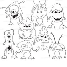 Medo Doodle Art, Doodle, Doodle Monster, Digi Stamps, Monster Coloring Pages, Cute Monsters, Monster Drawing, Monsters, Monster Mash