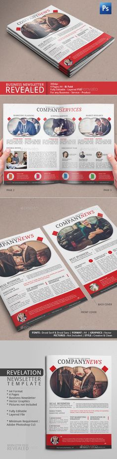 4 Page A4 US Letter Business Bulletin Newsletter Print templates - business newsletter 4 Page A4 US Letter Business Bulletin Newsletter Print templates - business newsletter