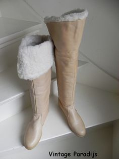 De 90+ beste afbeeldingen van Vintage boots laarzen bottes Vintage Arizona lams bont sleehak laarzen boots (1769