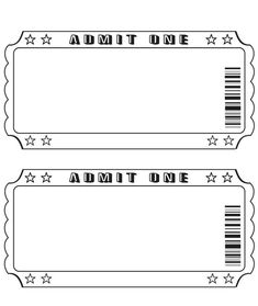ticket templet