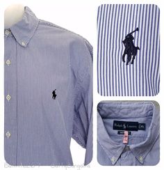 Ralph Lauren Polo Player All Over Pony Print Oxford Shirt 2XB 2XLT 3XB 3XLT NWT