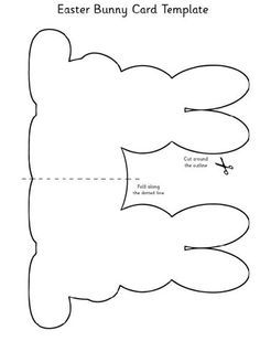 template of easter bunny