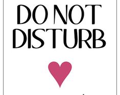 printable do not disturb sign