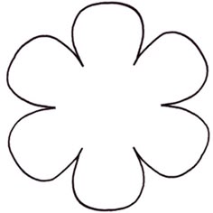 free printable flower templates to fold and cut into easy 6 petal